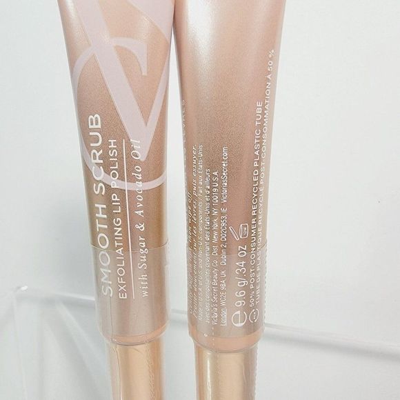 2 Victoria's Secret SMOOTH SCRUB Exfoliating Lip Polish .34g NEW - Picture 3 of 5